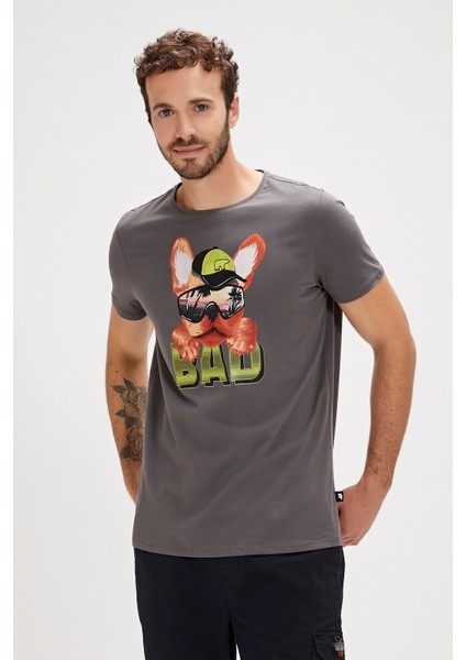 Spark Asfalt Baskılı Erkek Tişört fırsatları