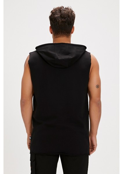 Bolt Siyah Erkek Hoodie Sweatshirt