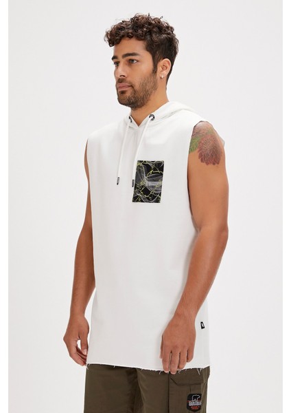 Bolt Beyaz Erkek Hoodie Sweatshirt modelleri