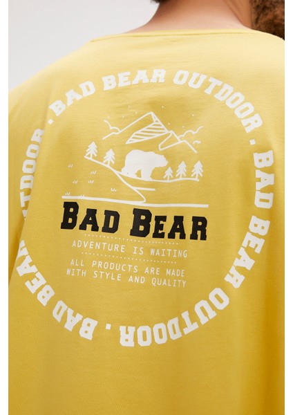 Bad Bear Jasper Sarı Baskılı Erkek Tişört