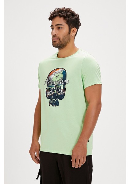 Bean Yeşil Baskılı Erkek Tişört modelleri