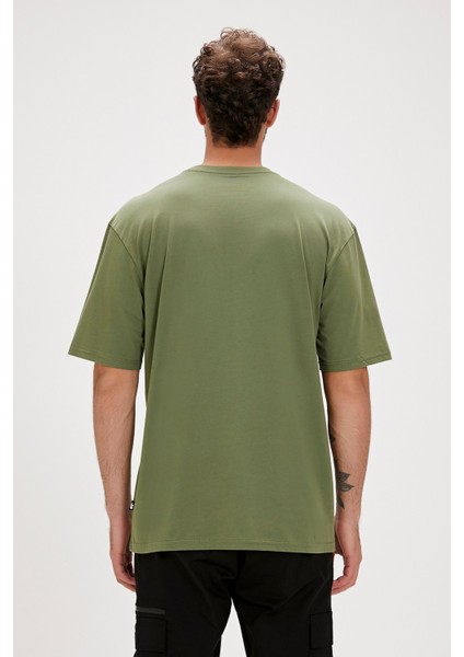 Clifford Soluk Yeşil Baskılı Erkek Tişört fırsatları