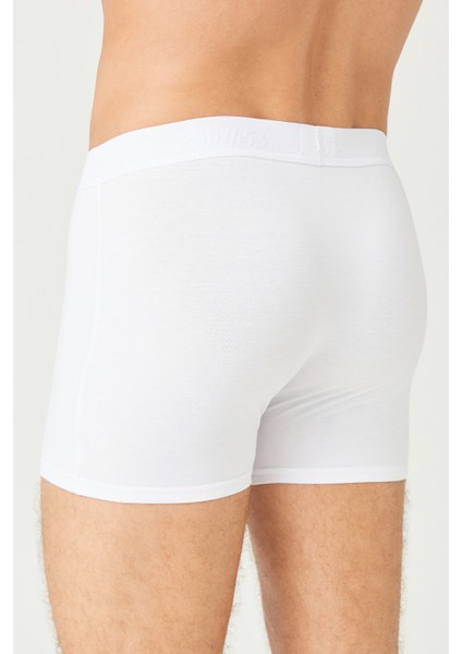 Erkek Pamuklu Süprem Penye Slim Fit İnce Lastikli Likralı Boxer -1150