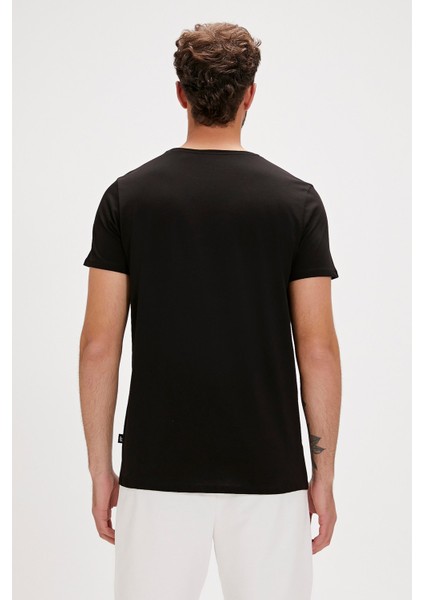 Macaw Siyah Baskılı Erkek Tişört fırsatları