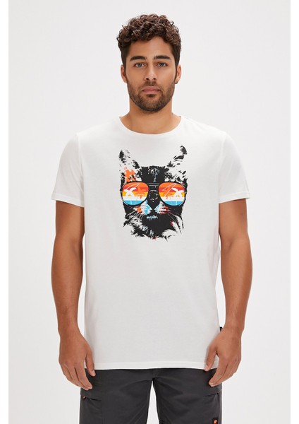 Manx Erkek Beyaz T-Shirt 24.01.07.011-C04