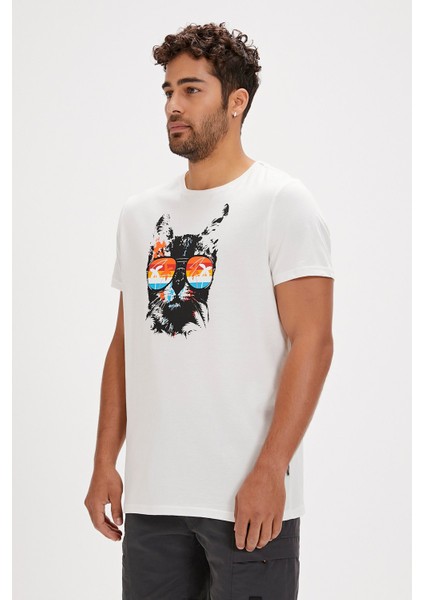 Manx Erkek Beyaz T-Shirt 24.01.07.011-C04 modelleri