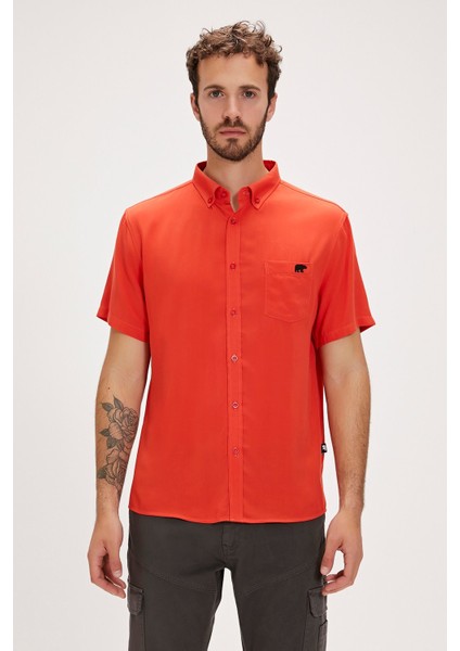 Frank Tarçın Erkek Basic Kısa Kollu Gömlek