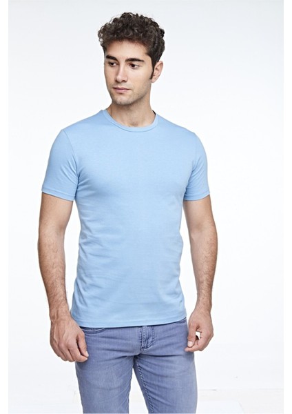 Erkek Sıfır Yaka T-Shirt