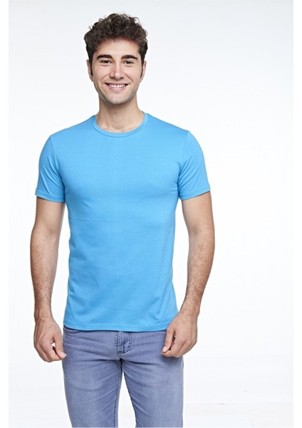 Erkek Sıfır Yaka T-Shirt