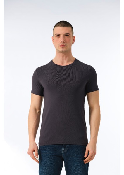 Erkek Günlük Pamuk Sıfır Yaka Kısa Kollu Renkli Tişört - 421 fiyatları