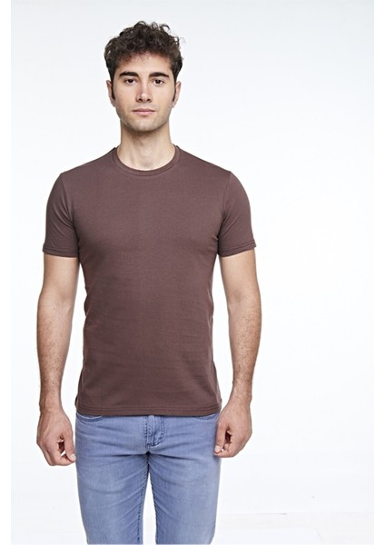 Erkek Sıfır Yaka T-Shirt