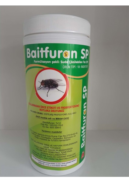 Sp Suda Çözülebilen Karasinek Tozu| 1 kg