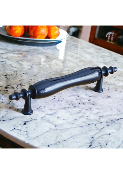Porselen Siyah 96 mm Kulplar Mobilya Mutfak Dolabı Çekmece Dolap Kapak Kulpu Kulbu 9.6 cm fırsatları