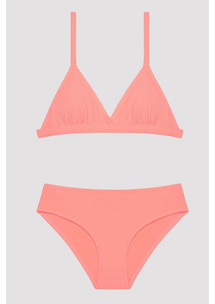 Genç Kız Basic Üçgen Bikini Takımı