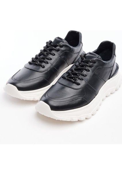 Deri Yüksek Taban Erkek Sneaker