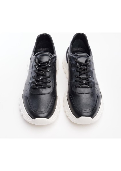 Deri Yüksek Taban Erkek Sneaker