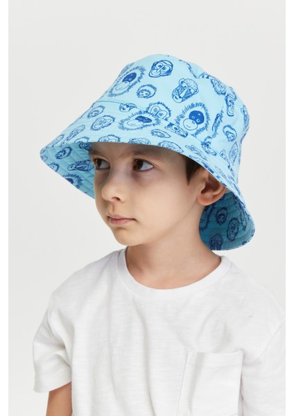 Benitto Kids Erkek Çocuk Desenli Bucket Şapka 7007