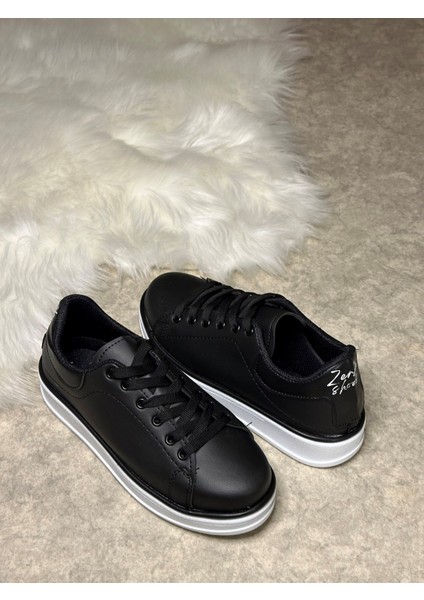 Günlük Kadın Sneaker Spor Ayakkabı Bağcıklı Rahat Hafif Kalın Tabanlı 525G