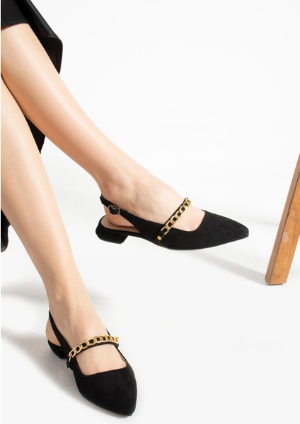 Kadın Sivri Burun Tokalı Babet TS1175 modelleri