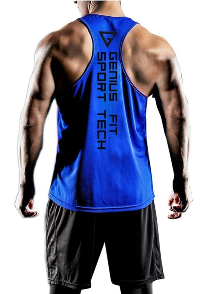 Genius Store Erkek Dry Fit Y-Back Gym Fitness Sporcu Atleti Genıus-Fıt