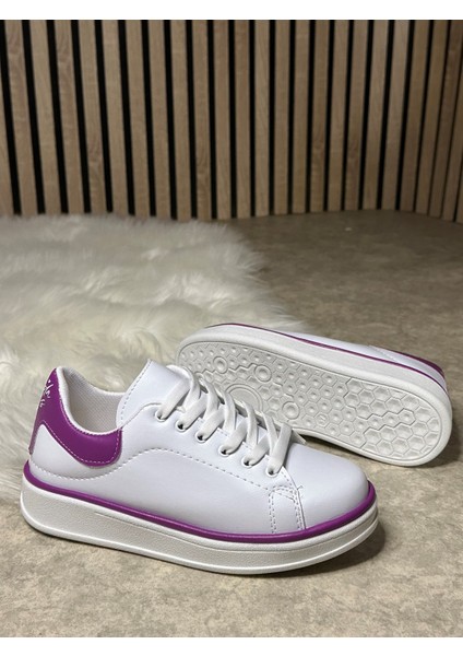 Günlük Kadın Sneaker Spor Ayakkabı Bağcıklı Rahat Hafif Kalın Tabanlı 525G modelleri