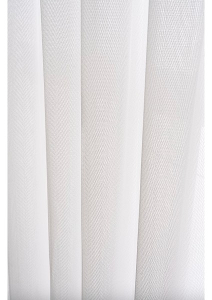 Boutique Curtain Balık Sırtı Amerikan Pile 1/3 Sık Pile Dikim Korniş / Rustik Uyumlu Tül Perde