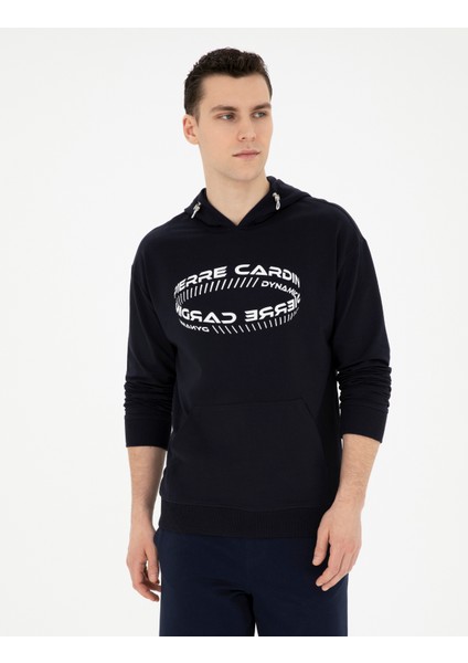 Pierre Cardin Erkek Lacivert Regular Fit Sweatshirt 50285219-VR033