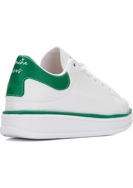 Günlük Kadın Sneaker Spor Ayakkabı Bağcıklı Rahat Hafif Kalın Tabanlı 525G fırsatları