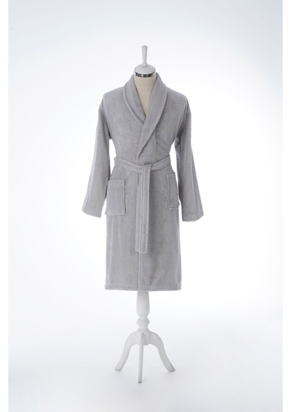 Colourist Şalyaka L Beden Unisex Bornoz - Koyu Gri