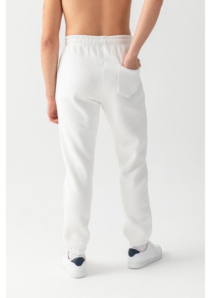 Peak Nakışlı Eşofman Altı Beyaz indirimleri