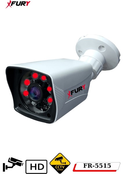 3 Kameralı 2mp Full Hd Görüntü 6 Atom LED Gece Görüşlü Dış Mekan Güvenlik Kamerası Seti 1 Tb