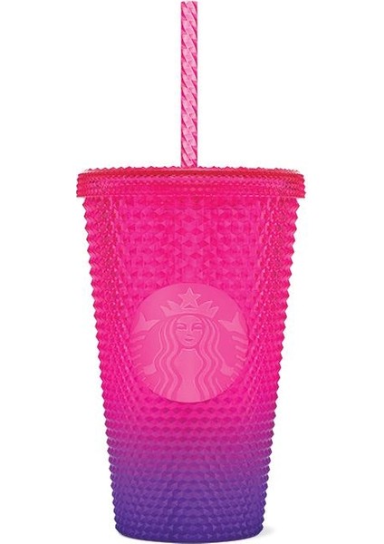 Starbucks® Plastik Soğuk Içecek Bardağı - Parlak Koyu Pembe - 473 ml - 11151844
