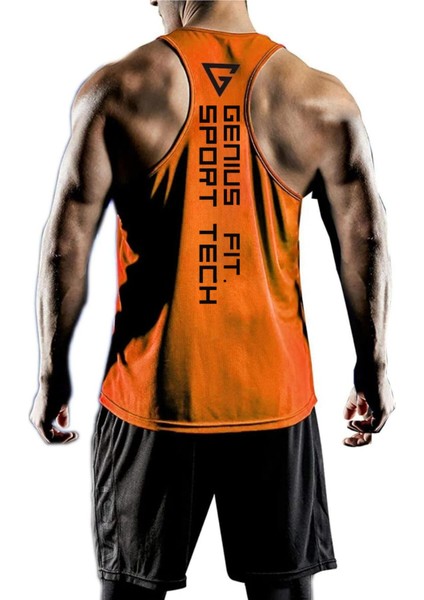 Erkek Dry Fit Y-Back Gym Fitness Sporcu Atleti Genıus-Fıt