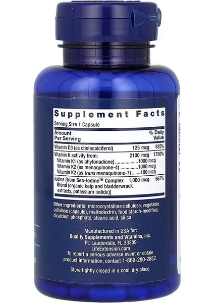 Vitamins D And K With Sea-Iodine 60 Capsules fiyatları