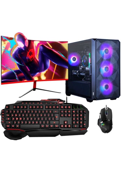 DRX6802 Ryzen 5 3600 32GB Ram 512GB M.2 Nvme SSD 12GB RTX3060 27 Inç 165Hz Curved Oyuncu Masaüstü Bilgisayarı