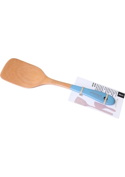 Mavi 2 Tarzı Yapışmaz Tava Için Mutfak Aleti Ahşap Turner Ahşap Spatula Tahta Kürek Mutfak Aleti Tencere Kaşık Sofra Takımı (Yurt Dışından)