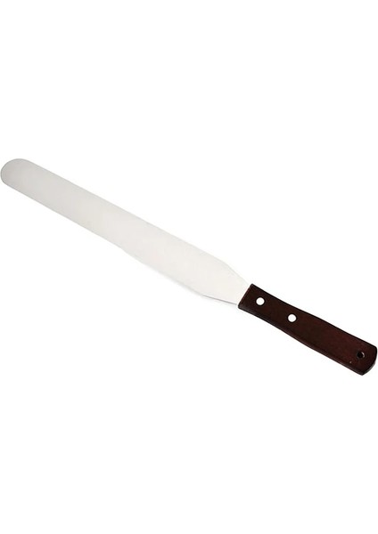 Düz Stil 8 Inç Spatula Paslanmaz Çelik Kazıyıcı Kek Krem Bıçağı Dıy Kek Serpme Için Pasta Pürüzsüz Buzlanma Frosting Kek Aracı (Yurt Dışından)