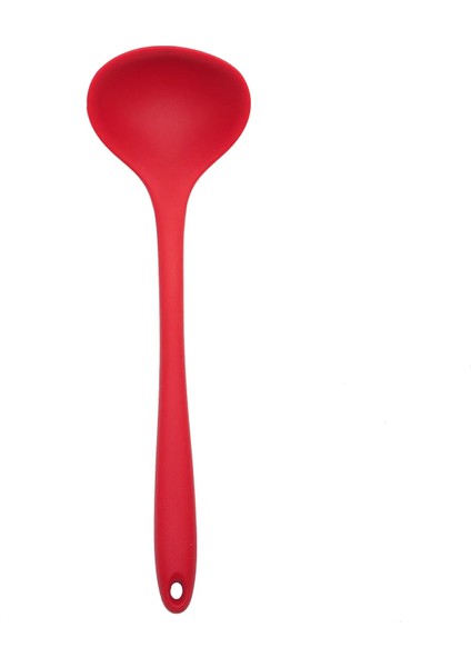 Kırmızı Çorba Kaşığı Tarzı Silikon Mutfak Gereçleri Pişirme Gereçleri Yapışmaz Spatula Kürek Çorba Kaşığı Çırpma Makarna Kevgir Isıya Dayanıklı Pişirme Araçları (Yurt Dışından)
