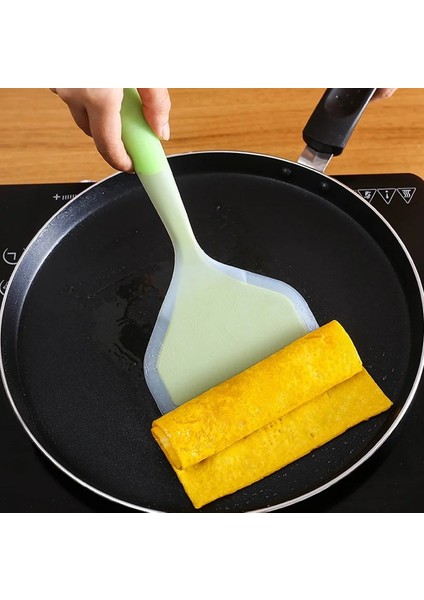 A - Turuncu Stil Pro Ev Pişirme Gereçleri Silikon Spatula Sığır Eti Yumurta Mutfak Kazıyıcı Geniş Pizza Kürek Yapışmaz Turners Gıda Kaldırıcı Aracı (Yurt Dışından) modelleri