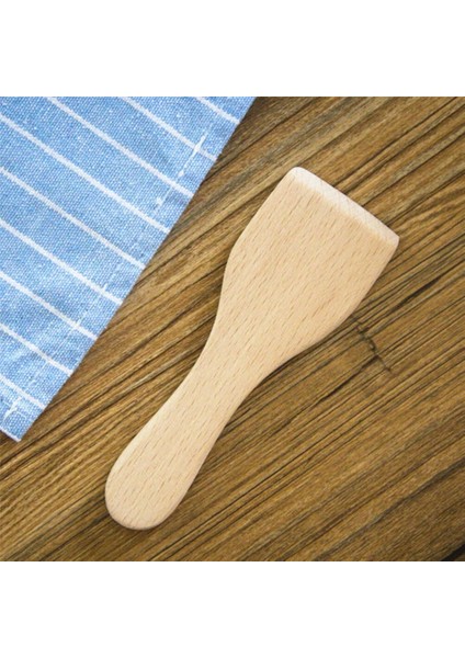 Gösterildiği Gibi 12.5x4.5x0.5cm 4 Adet Küçük Kayın Tereyağı Spatula Yapışmaz Ahşap Turner Pişirme Kürek Mutfak Gereçleri (Yurt Dışından)