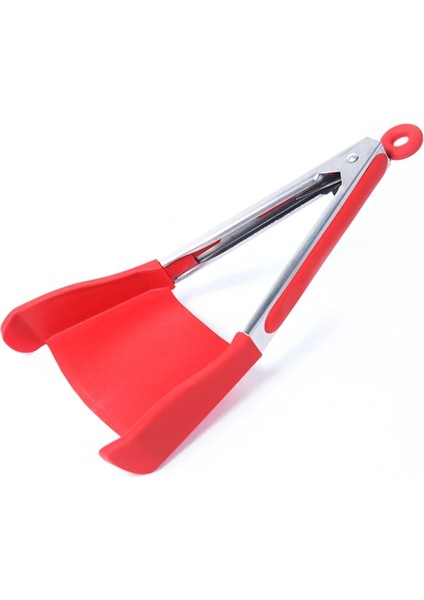 Kırmızı Stil Akıllı Mutfak Maşası Spatula ve Maşa Yapışmaz Isıya Dayanıklı Paslanmaz Çelik Çerçeve Gadget Silikon Maşa Mutfak Aletleri (Yurt Dışından)