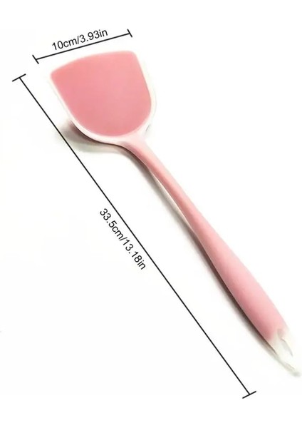 Pembe Beyaz Tarzı Silikon Spatula Sığır Eti Yumurta Mutfak Kazıyıcı Geniş Pizza Kürek Yapışmaz Turners Gıda Kaldırıcılar Ev Pişirme Gereçleri 3 Renk (Yurt Dışından) fırsatları
