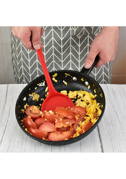 Kırmızı Stil Silikon Mutfak Gereçleri Pişirme Gereçleri Spatula Turner Sığır Eti Yumurta Mutfak Kazıyıcı Geniş Pizza Kürek Yapışmaz Pişirme Aracı (Yurt Dışından) fiyatları