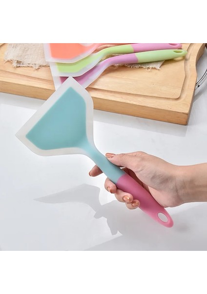 Turuncu Tarzı Yapışmaz Silikon Spatula Omlet Tava Turner Sığır Eti Yumurta Pişirme Spatulaları Geniş Pizza Kürek Mutfak Kazıyıcı Pişirme Gereçleri (Yurt Dışından) modelleri