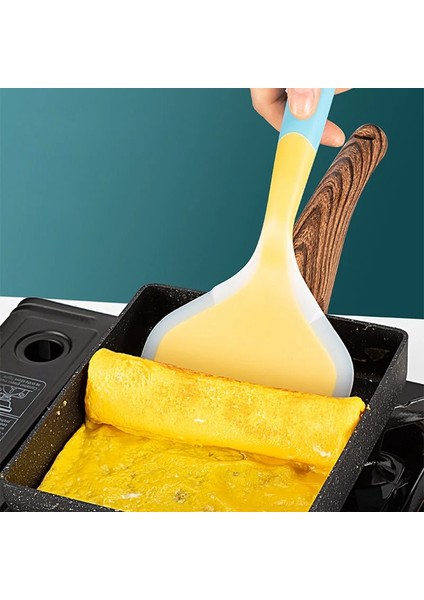 B5 Stili Gıda Sınıfı Yapışmaz Silikon Pişirme Gereçleri Spatula Sığır Eti Yumurta Mutfak Geniş Spatula Pizza Kürek Pişirme Araçları Mutfak Gereçleri (Yurt Dışından)