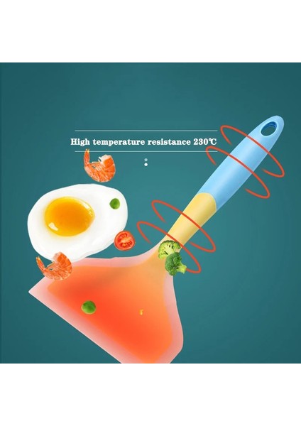 B5 Stili Gıda Sınıfı Yapışmaz Silikon Pişirme Gereçleri Spatula Sığır Eti Yumurta Mutfak Geniş Spatula Pizza Kürek Pişirme Araçları Mutfak Gereçleri (Yurt Dışından)