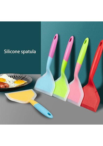 B5 Stili Gıda Sınıfı Yapışmaz Silikon Pişirme Gereçleri Spatula Sığır Eti Yumurta Mutfak Geniş Spatula Pizza Kürek Pişirme Araçları Mutfak Gereçleri (Yurt Dışından)