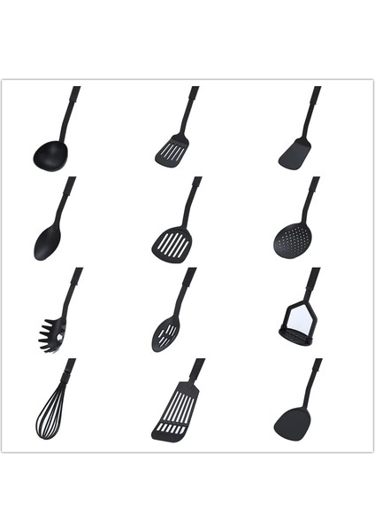 T15822 Stili 1 Kaşık Kevgir Spatula Mutfak Aleti Tencere Kürek Aracı Yüksek Sıcaklık Yapışmaz Çorba Kaşığı Özel Pişirme Küreği (Yurt Dışından) fiyatları