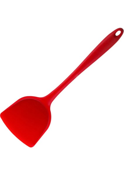Kırmızı Stil Silikon Mutfak Gereçleri Pişirme Gereçleri Spatula Turner Sığır Eti Yumurta Mutfak Kazıyıcı Geniş Pizza Kürek Yapışmaz Pişirme Aracı (Yurt Dışından)