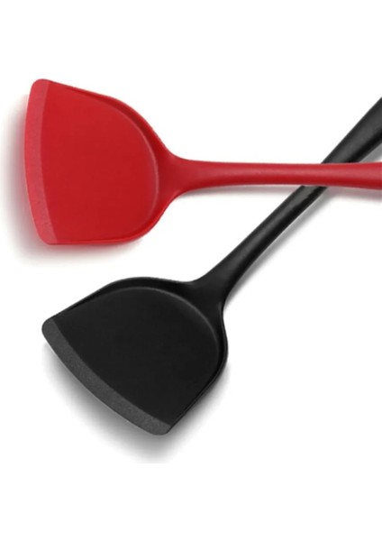 Kırmızı Stil Silikon Mutfak Gereçleri Pişirme Gereçleri Spatula Turner Sığır Eti Yumurta Mutfak Kazıyıcı Geniş Pizza Kürek Yapışmaz Pişirme Aracı (Yurt Dışından) fiyatları
